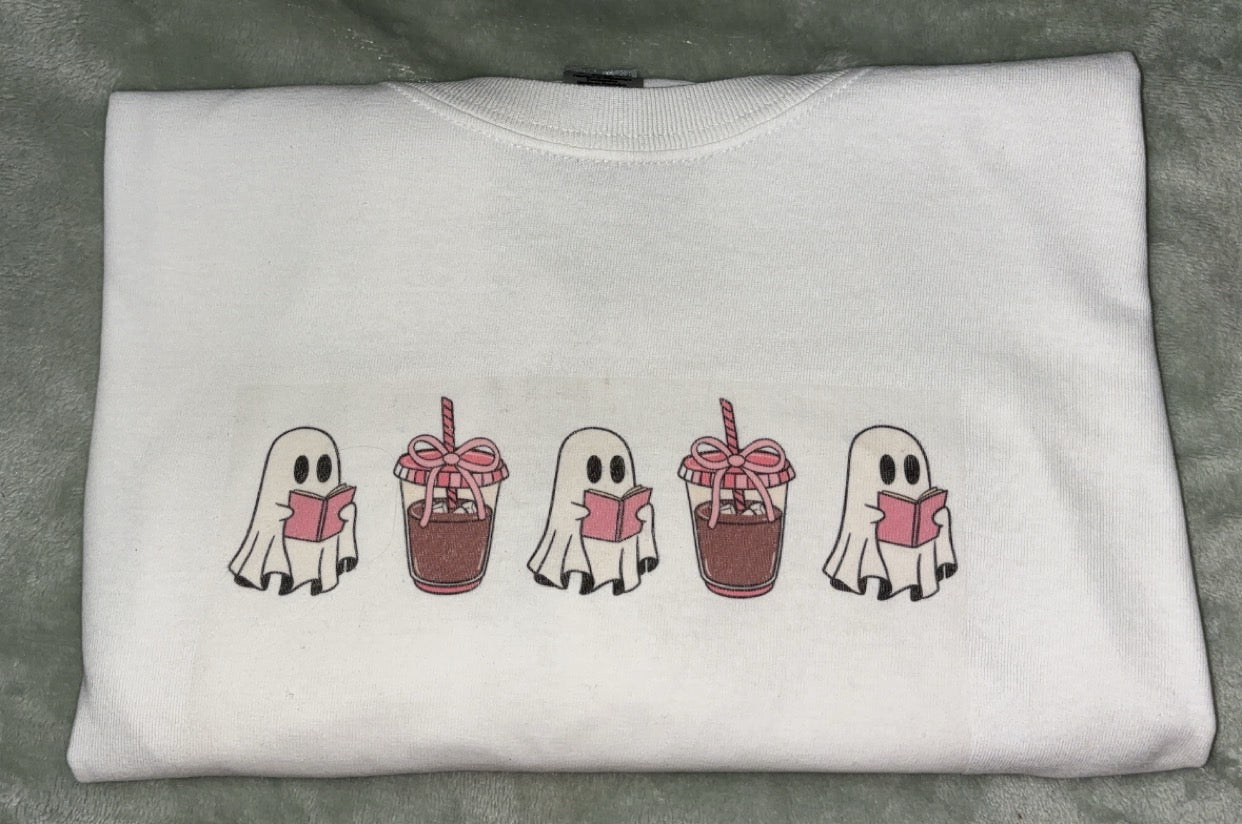 Bookie Ghost & Coffee T-shirt