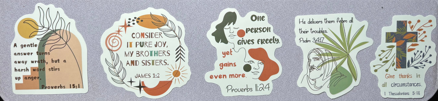 Bible Verse Stickers (3 for $1)