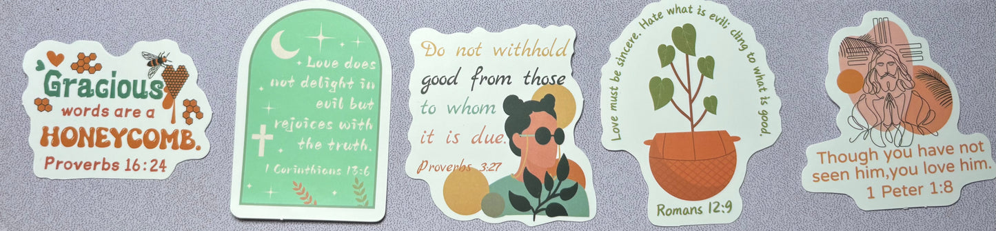 Bible Verse Stickers (3 for $1)