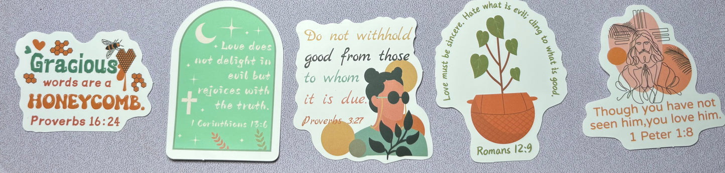 Bible Verse Stickers (3 for $1)