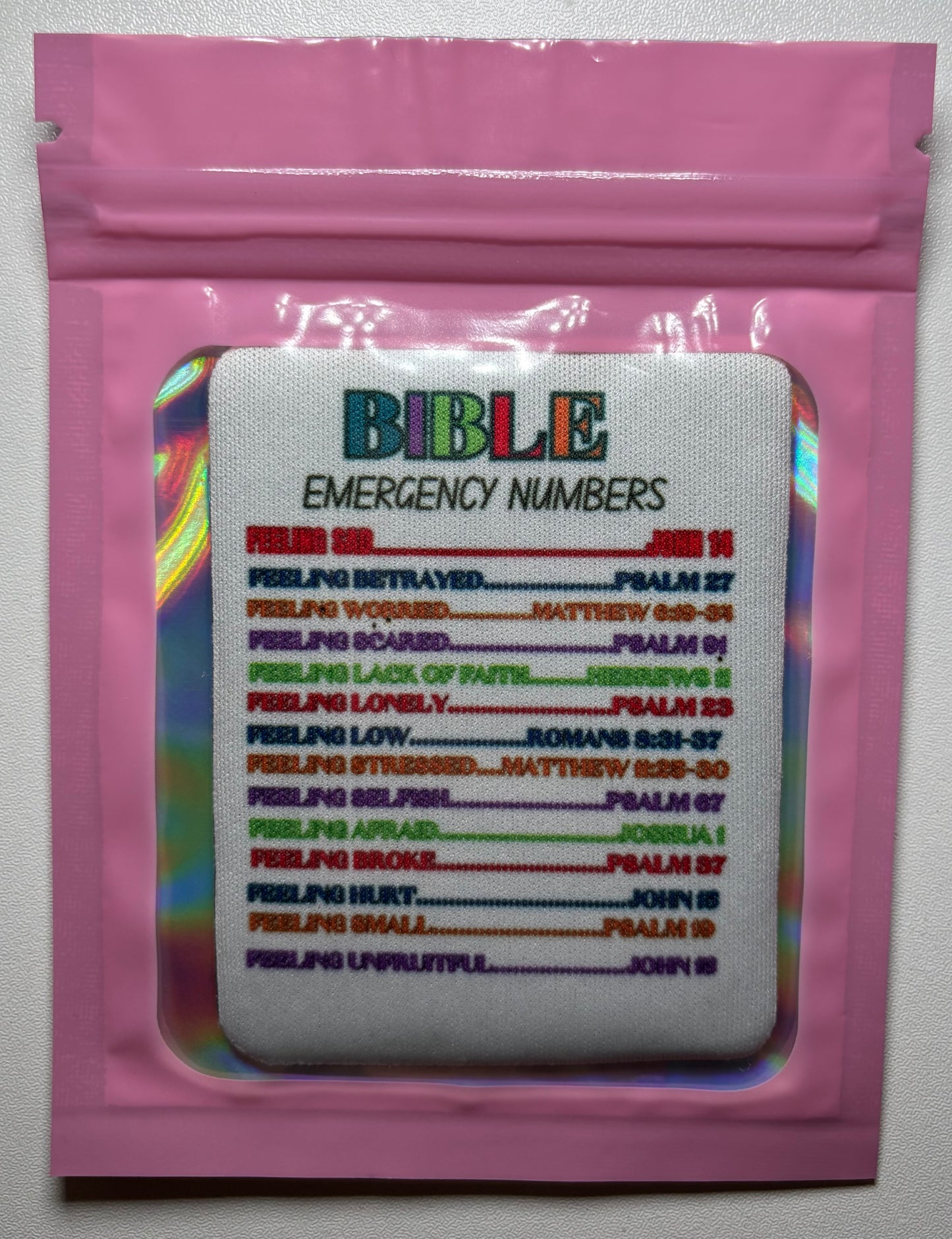 Bible Emergency Numbers Magnet