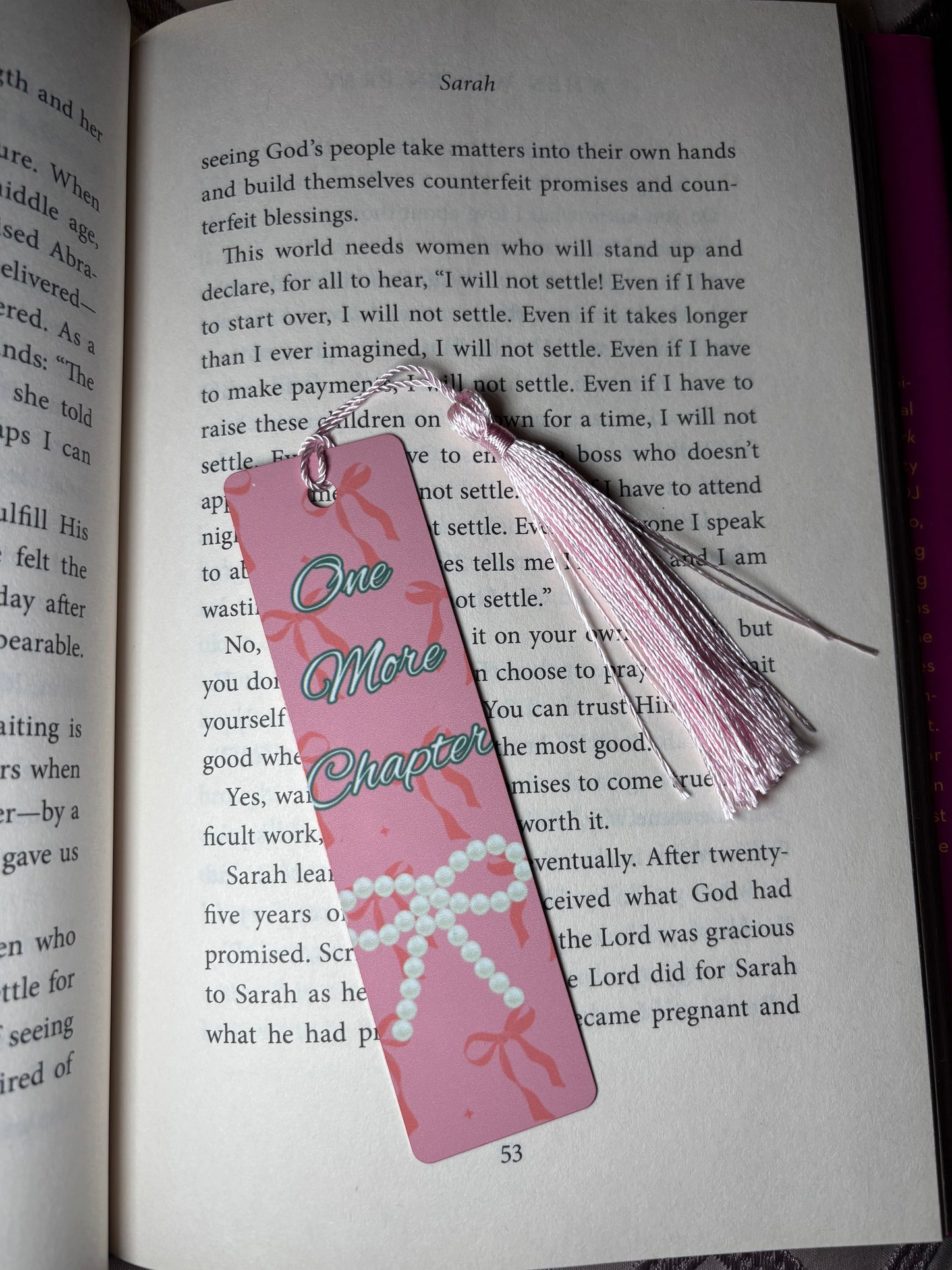 One More Chapter Bookmark