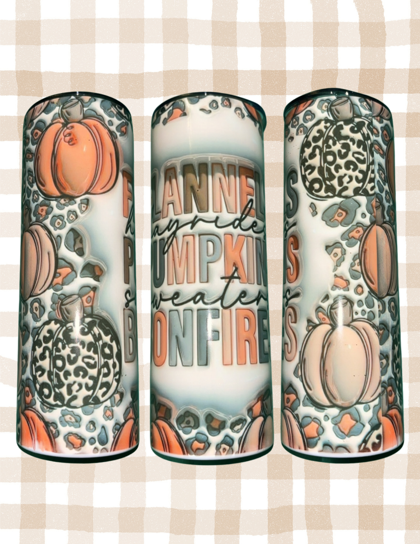 Flannels, Pumpkin, Bonfires 20 oz Tumbler