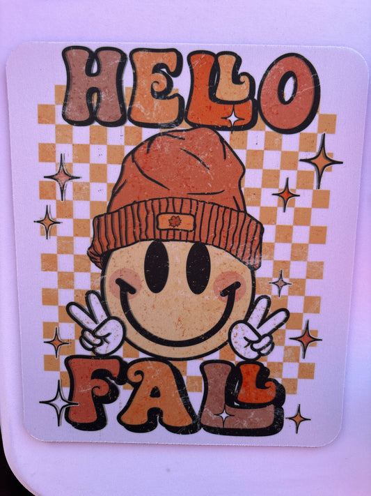 Medium Mouse Pad (Hello Fall)