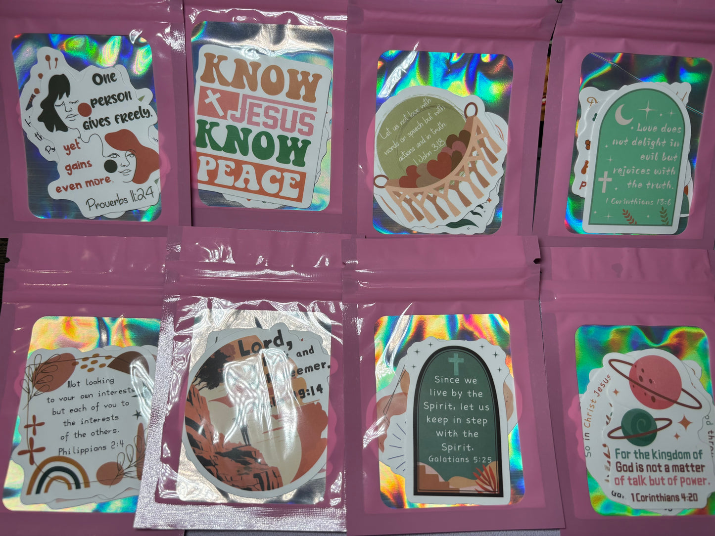 Bible Verse Stickers (3 for $1)