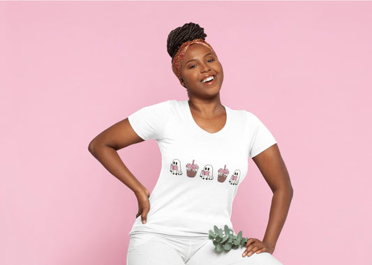 Bookie Ghost & Coffee T-shirt