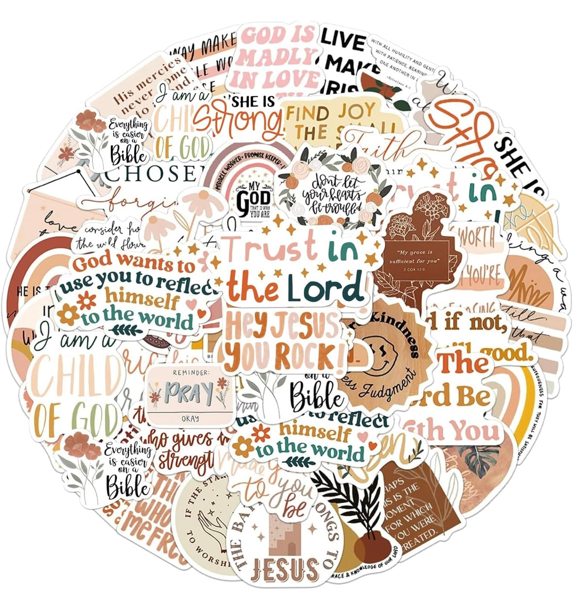 Bible Verse Stickers (3 for $1)
