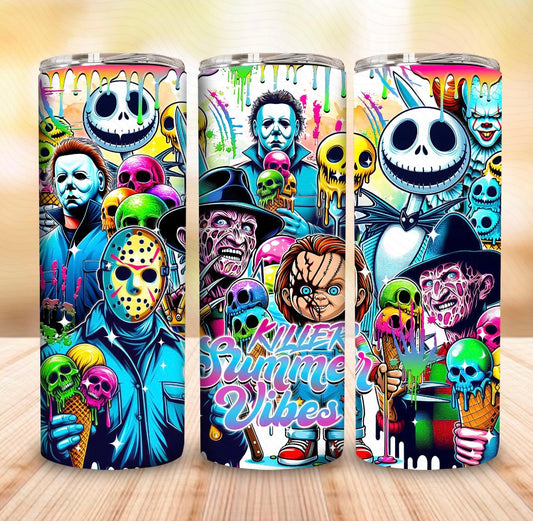 Summerween killer vibes tumbler