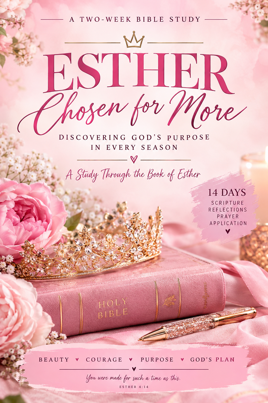 Bible study Guide: Esther (Chosen for more) Digital File